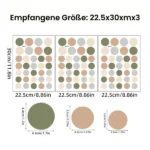 Bunte Punkt Wandsticker für das Schlafzimmer – Farbfrohe Dekoration für Ihr Zuhause