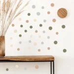 Bunte Punkt Wandsticker für das Schlafzimmer – Farbfrohe Dekoration für Ihr Zuhause