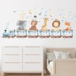 Tiger, Elefant, Zug, Wolken, Sterne & Vögel – Fantastische Wandsticker für Kinderzimmer