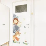 Tier Wandsticker mit Elefant, Löwe und Hase – Niedliche Tiermotive für das Kinderzimmer