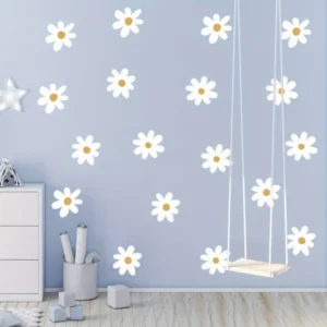 3-teilige Boho Gänseblümchen Wandsticker – Stilvolle Dekoration für das Zuhause
