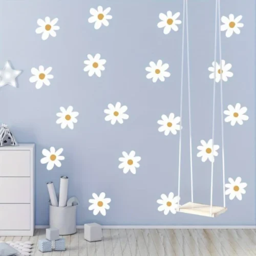 3-teilige Boho Gänseblümchen Wandsticker – Stilvolle Dekoration für das Zuhause