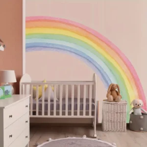 Wandaufkleber XXL Regenbogen für Kinderzimmer – Farbenfrohe Dekoration für Mädchen und Jungen