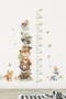 Cartoon Tier Höhenmesser Wandsticker Ideal für Kinder