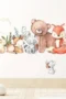 Wandaufkleber Tiere – Bär, Fuchs, Hase und Maus für Kinderzimmer & Babyzimmer Dekoration