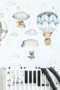 Wandsticker Tiere im Heißluftballon mit Sternen und Wolken – Niedliche Wanddekoration für Kinderzimmer