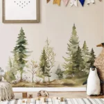 Wandsticker Wald mit Bäumen – Natürliche Wanddekoration für Ihr Zuhause
