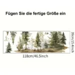 Wandsticker Wald mit Bäumen – Natürliche Wanddekoration für Ihr Zuhause