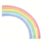 XXL Großer Halb-Regenbogen Wandsticker – Farbenfrohe Wanddekoration für Kinderzimmer