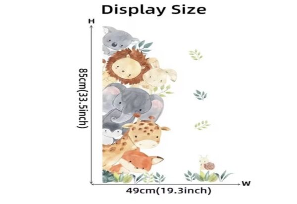 Wandsticker Elefant, Kaninchen, Fuchs und Löwe – Niedliche Tierwelt für das Kinderzimmer - Image 2