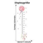 Wandsticker Dekoration 2 Teile – Kaninchen Ballon Höhenmessung Ruler für Kinderzimmer