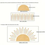 Wandsticker Kinder Boho Sonne – Stylische Wanddekoration für das Kinderzimmer