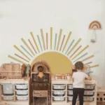 Wandsticker Kinder Boho Sonne – Stylische Wanddekoration für das Kinderzimmer