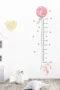 Wandsticker Dekoration 2 Teile – Kaninchen Ballon Höhenmessung Ruler für Kinderzimmer
