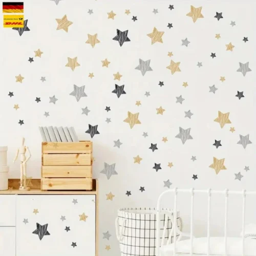 Stern Wandsticker – Abnehmbare Boho Deko für Ihr Zuhause