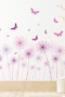 Cartoon Pusteblume & Schmetterling Wandsticker – Selbstklebende Wandtattoos für Schlafzimmer, Kinderzimmer & Wohnzimmer | DIY Wanddeko Blumen & Schmetterlinge | Abnehmbare Wandaufkleber für kreative Wohnraumgestaltung