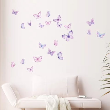 Bunte Schmetterling Wandsticker für Kinderzimmer, Schlafzimmer & Mädchenzimmer – Selbstklebende Wandtattoos als Wanddeko, Wandaufkleber & Raumdekoration für Haus, Wohnung & DIY kreative Gestaltung - Image 6