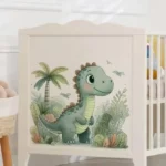 Dinosaurier Wandsticker – Süßes Cartoon Design für Kinderzimmer, Selbstklebende Wanddeko, Wandaufkleber für Spielzimmer, Babyzimmer und Schlafzimmer