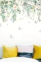 Florale Wandtattoos mit Schmetterlingen – Selbstklebender Wandaufkleber im Blumenranken Design, Dekor für Küche, Fenster & Wohnzimmer