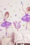 Wandsticker Ballett Mädchen, Schmetterlinge, Prinzessin & Schwan – Selbstklebende Wandtattoos für Kinderzimmer, Mädchenzimmer, Babyzimmer und Deko
